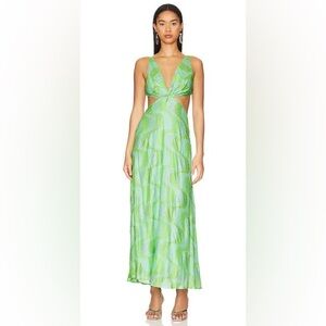Green Patterned Women's Dress